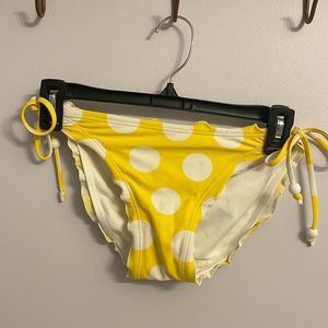 Yellow Polka Dot Bikini Bottoms